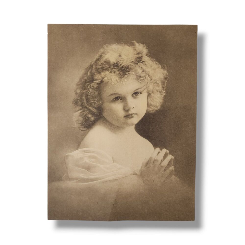 Antique Photo Little Girl Child Portrait Polish Jewish Historical Picture Print